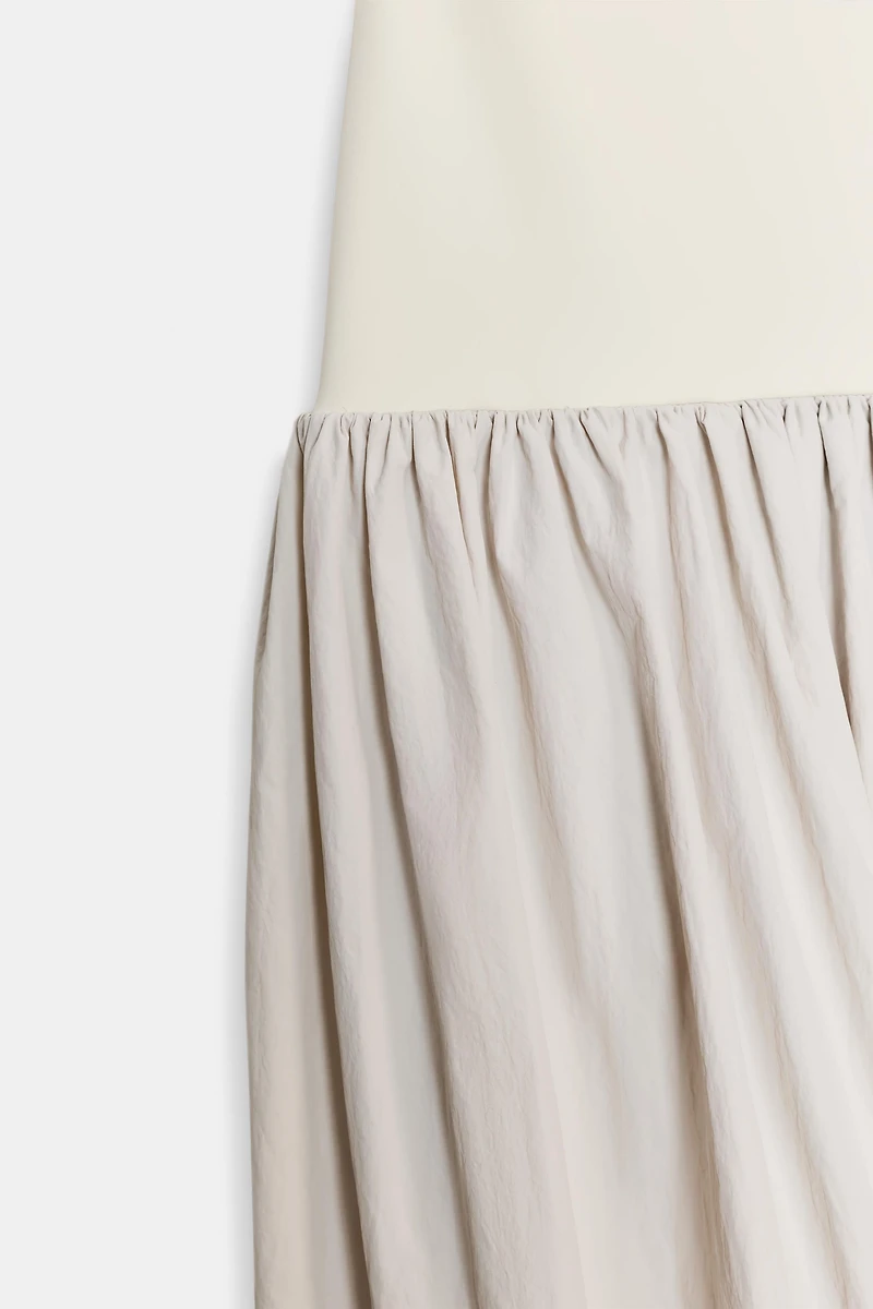 COMBINATION MIDI DRESS