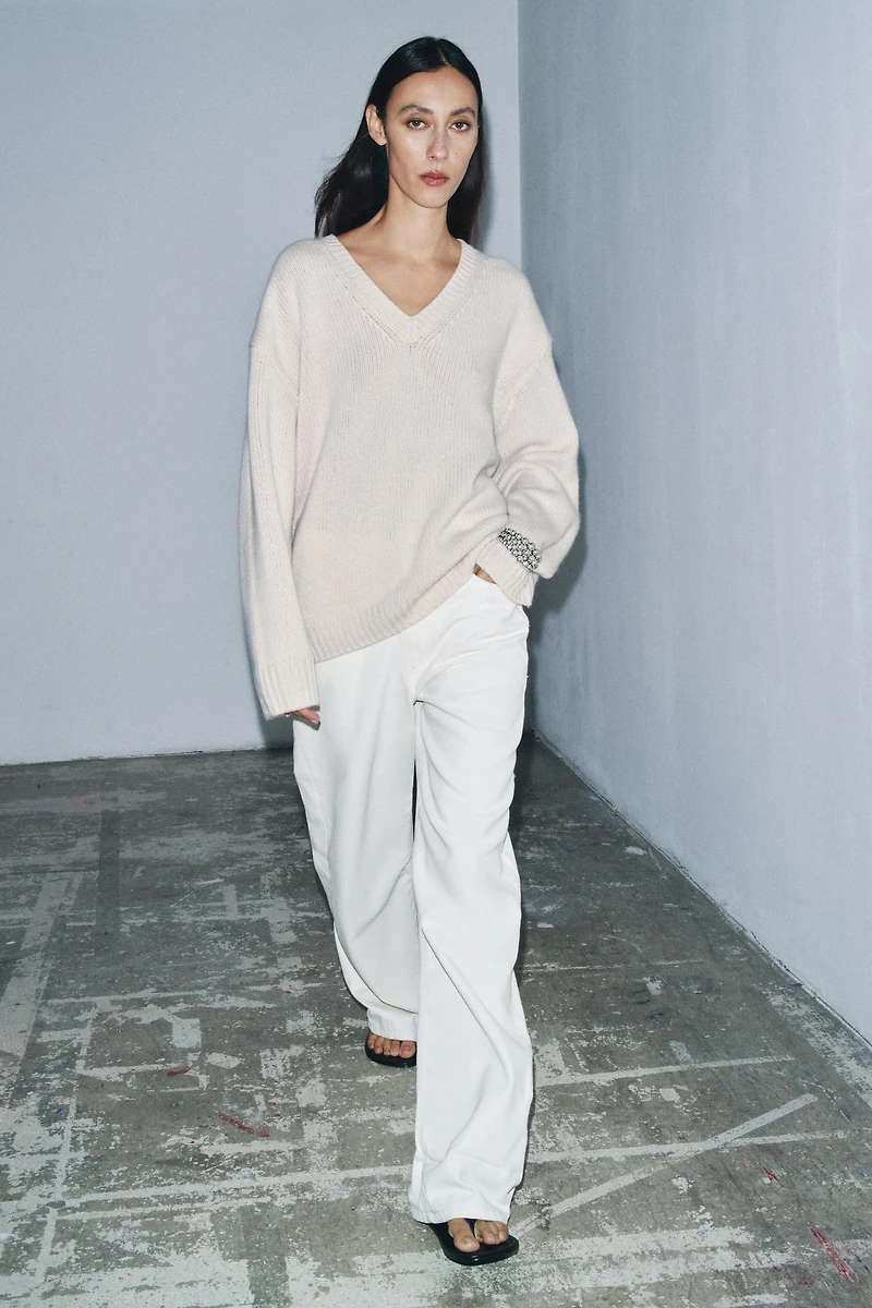 OVERSIZED WOOL AND CASHMERE SWEATER