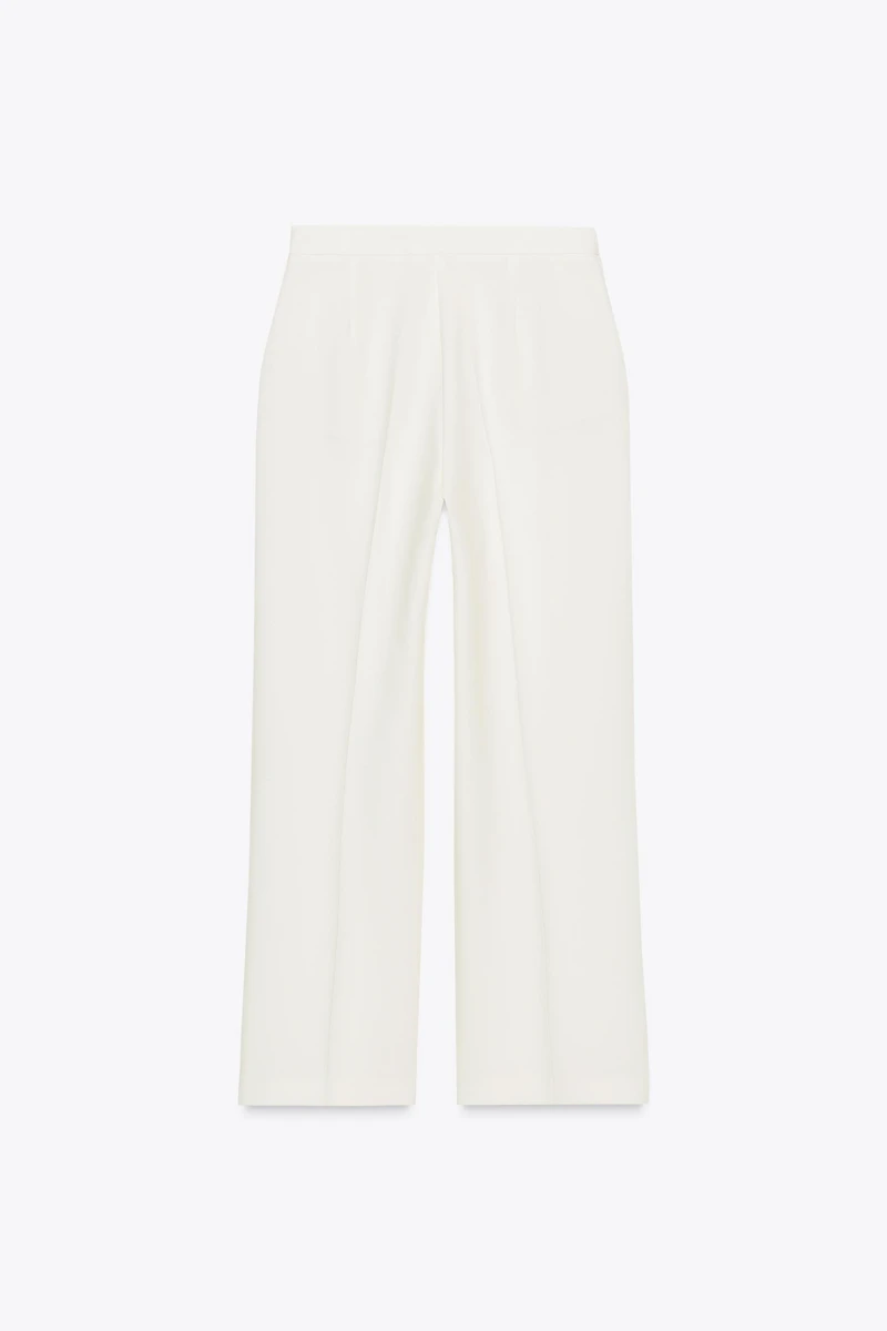 HIGH-WAISTED STRAIGHT LEG PANTS