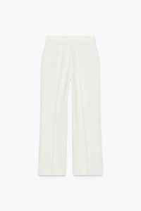 HIGH-WAISTED STRAIGHT LEG PANTS