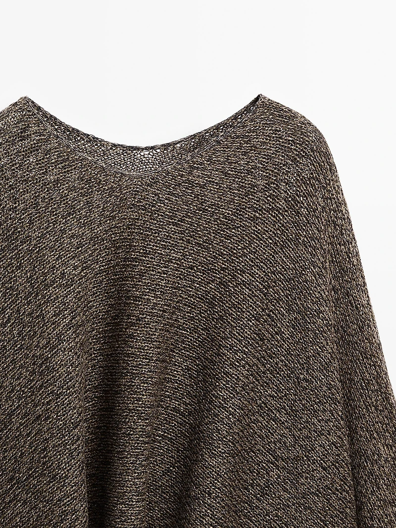 Flecked knit cape - Studio