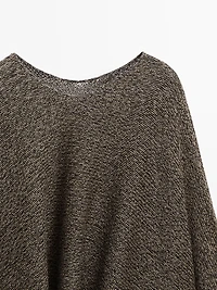 Flecked knit cape - Studio