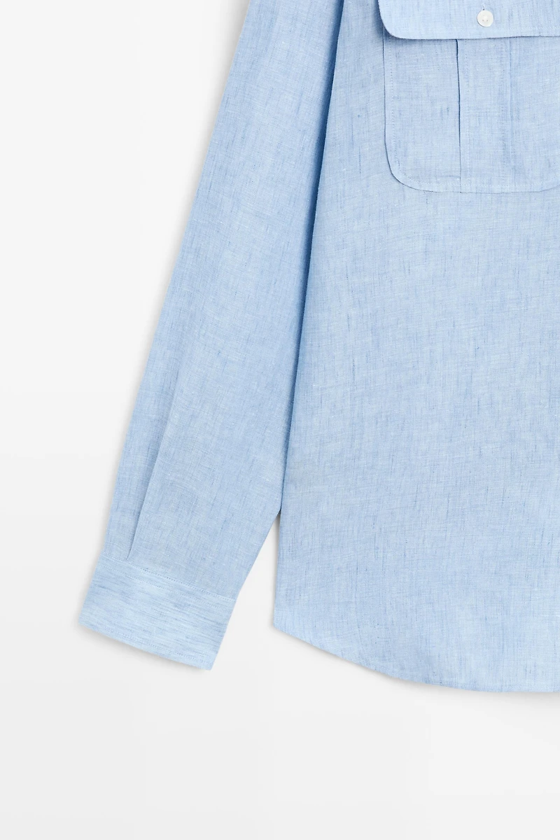 100% Linen Regular Fit Shirt