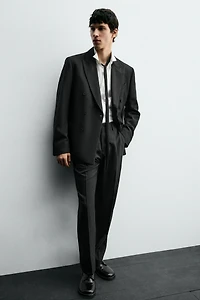 PLEATED SUIT PANTS
