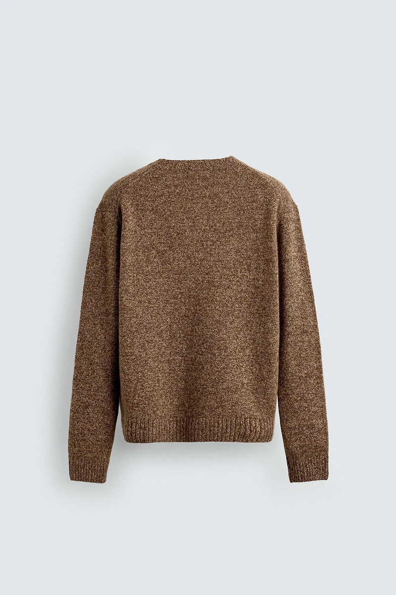 100% WOOL TEXTURED JUMPER