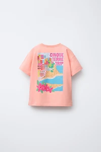 BEACH PRINT T-SHIRT