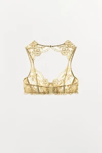 EMBROIDERED FLORAL UNDERWIRE BRA