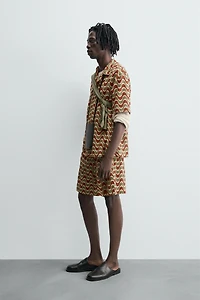 GEOMETRIC JACQUARD SHIRT