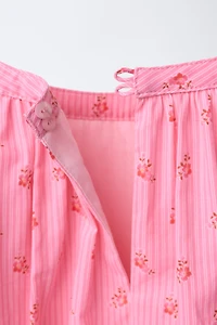 FLORAL PUFFY BLOUSE