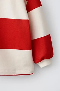 EMBROIDERED WHALE STRIPED POLO SHIRT