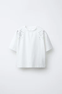 RHINESTONE BOXY FIT T-SHIRT