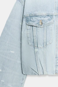 TRF RIPPED DENIM JACKET