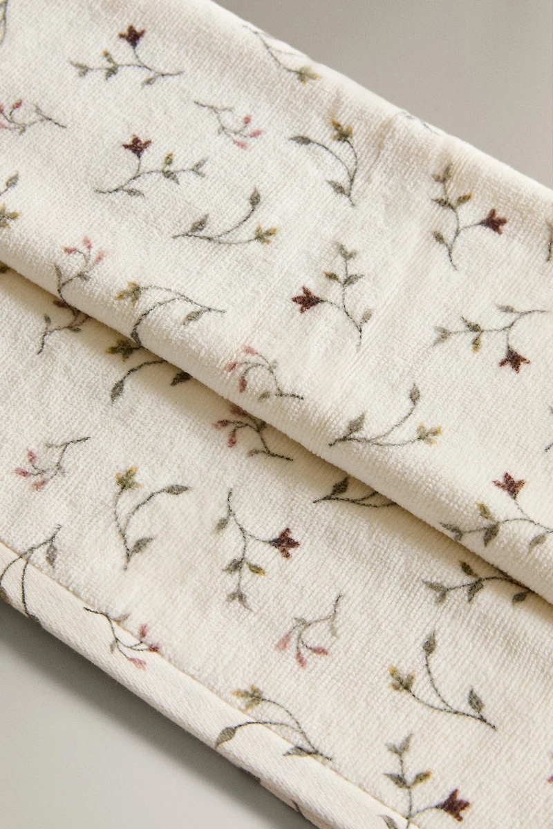 SERVIETTE DE BAIN FLEURS