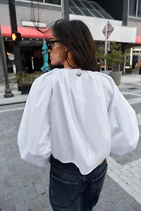 BALLOON POPLIN SHIRT