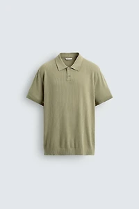 POLO EN MAILLE CANNELÉE