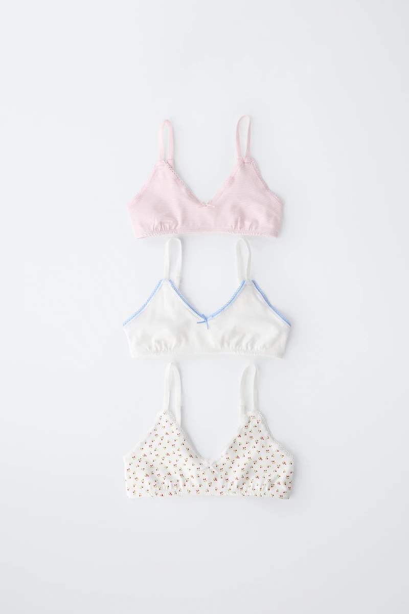 9-14 YEARS/ TWO-PACK OF FLORAL AND CHERRY TOPS
