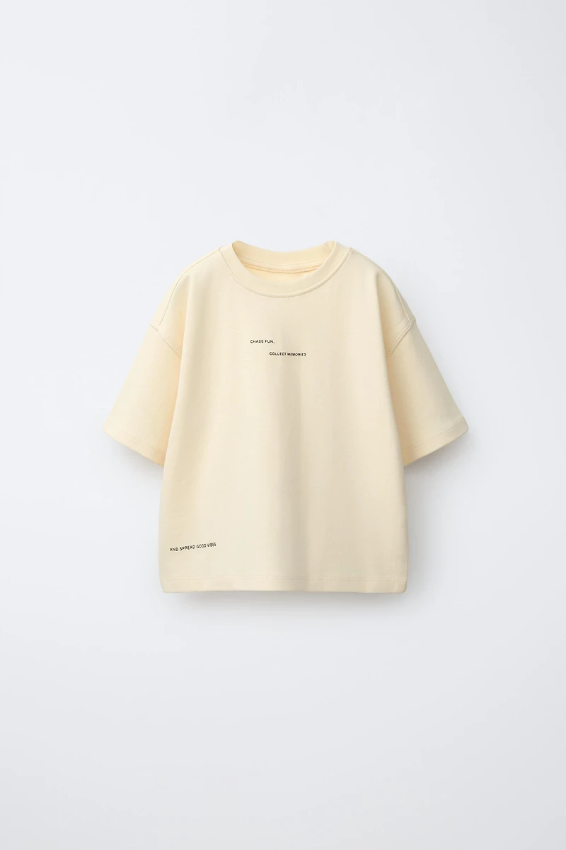 INTERLOCK TEXT T-SHIRT