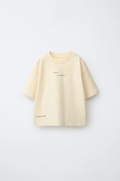 INTERLOCK TEXT T-SHIRT