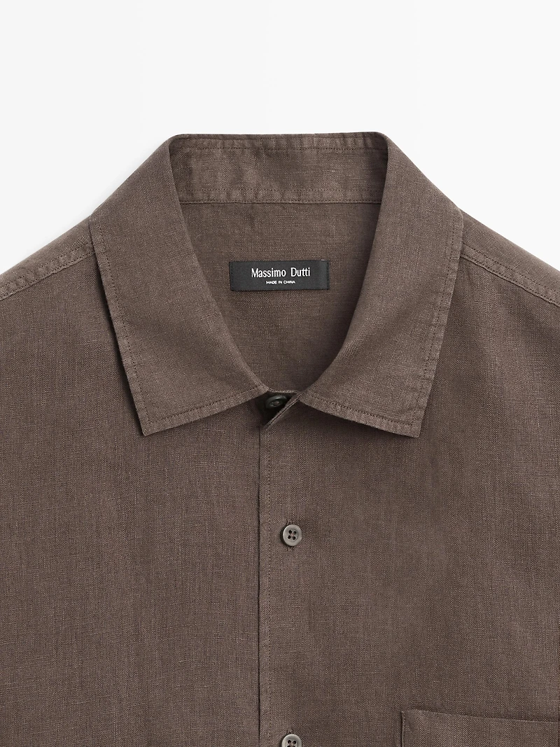 Chemise regular fit à manches courtes