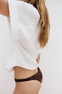 CHEMISE CACHE-CŒUR MANCHES COURTES