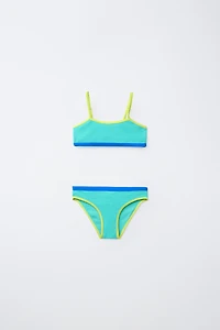 6-14 ANS / BIKINI À LISERÉS EN CONTRASTE