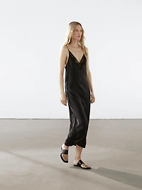 Long Satin Slip Dress