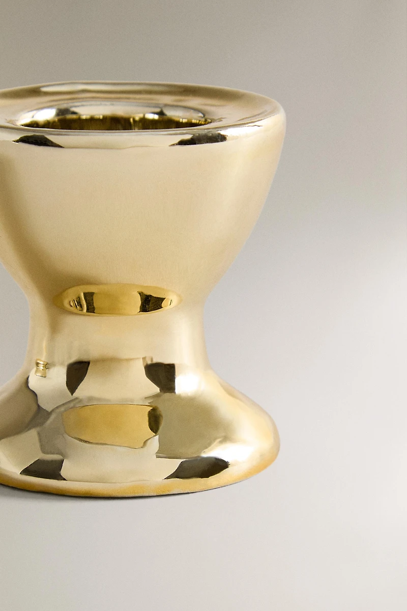 CHRISTMAS SHINY PORCELAIN TEALIGHT HOLDER