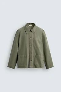 WASHED REGULAR FIT OVERSHIRT
