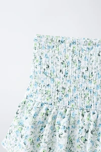 FLORAL RUFFLE SKORT