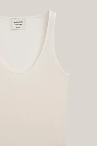 Semi-sheer strappy silk blend top - LIMITED EDITION