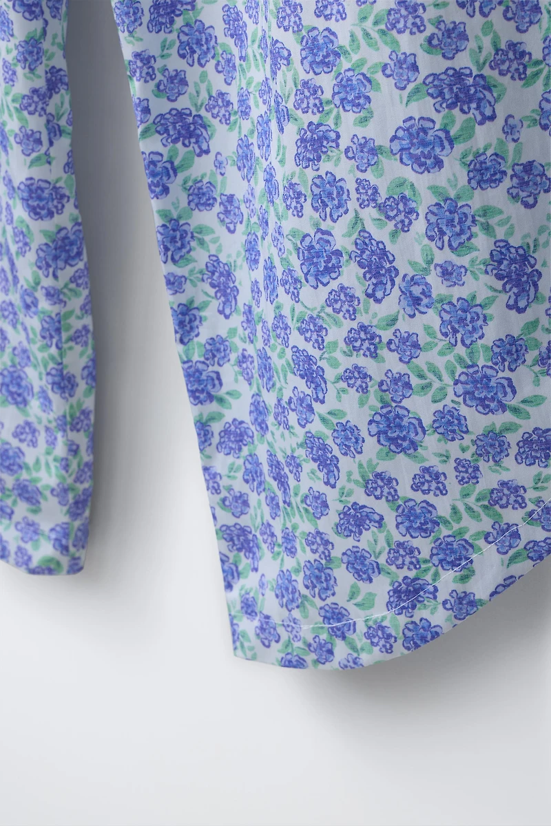 FLORAL PRINT WIDE LEG PANTS