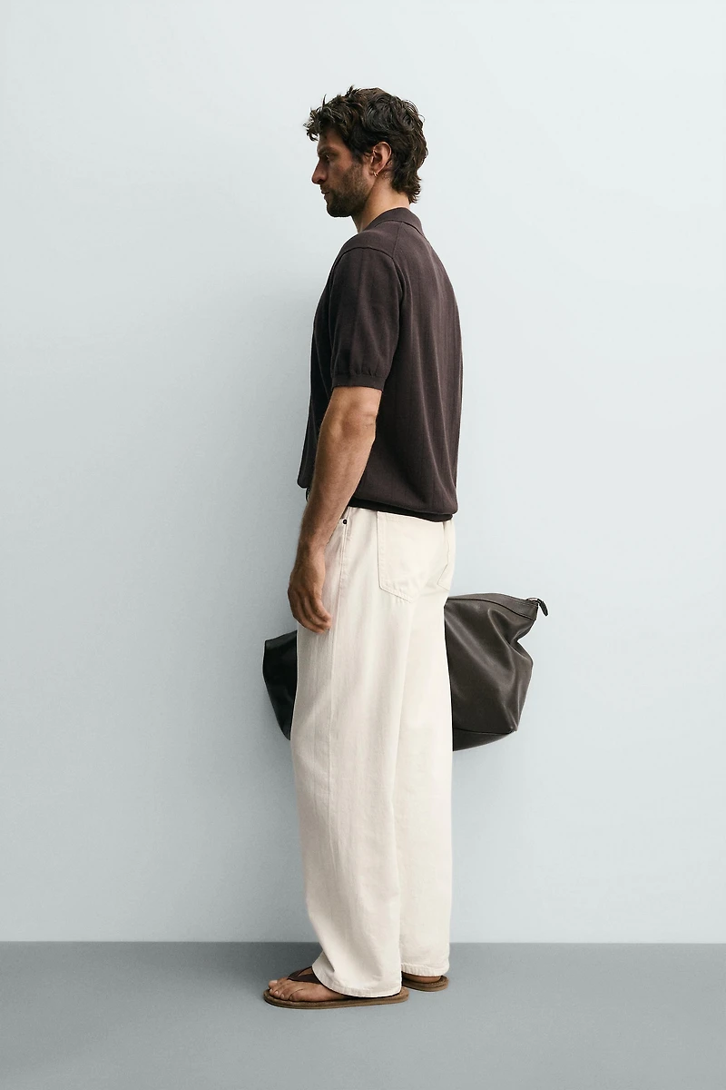 REGULAR FIT RIBBED KNIT POLO