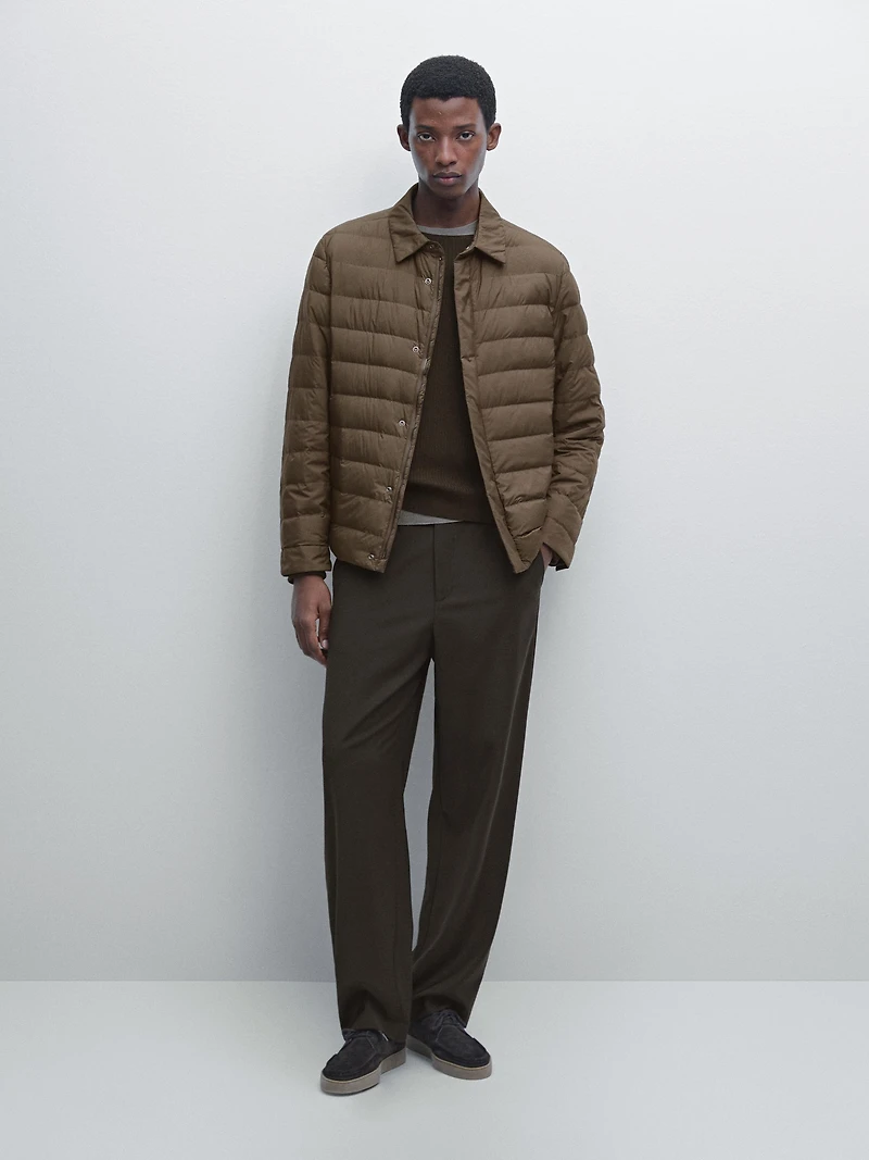 Reversible water-repellent down blend waistcoat