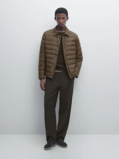 Reversible water-repellent down blend waistcoat