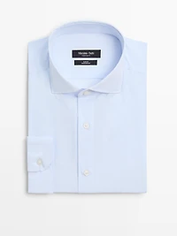 Slim fit 100% cotton shirt