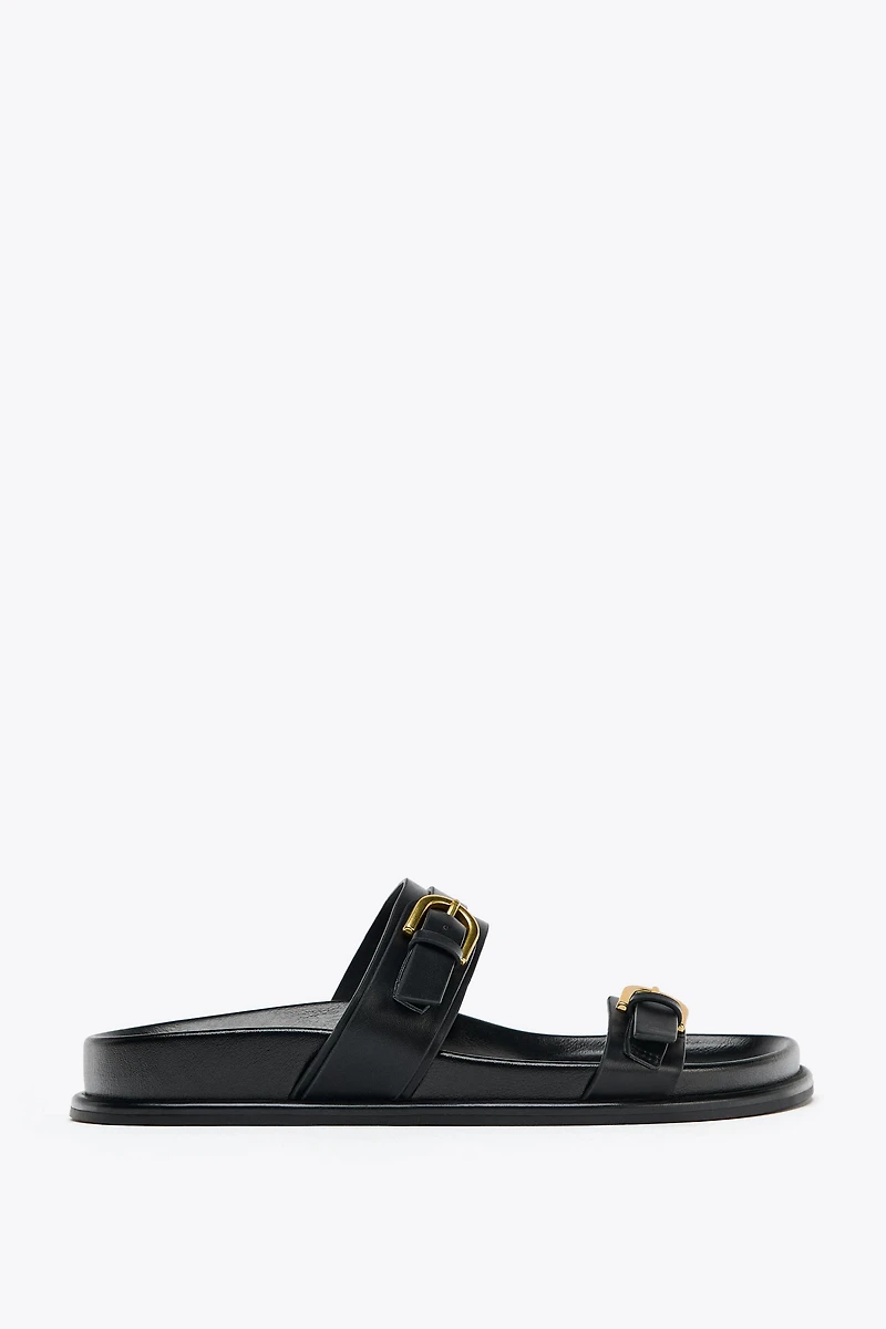 BUCKLED SANDALS