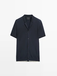 Surchemise en maille à manches courtes