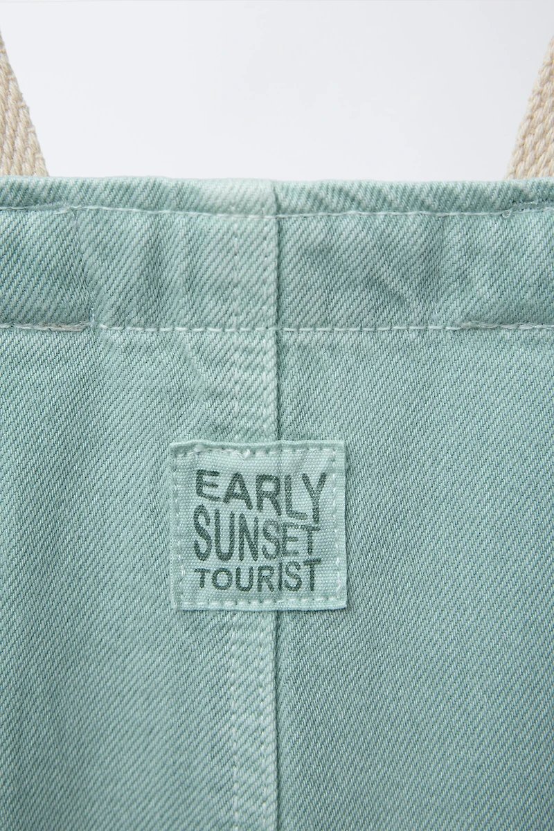SERGED OVERALL SHORTS