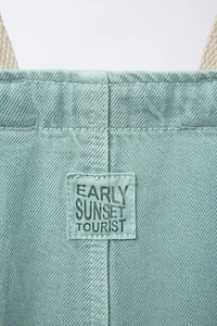 SERGED OVERALL SHORTS