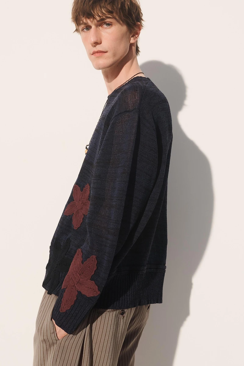 RELAXED FIT FLORAL JUMPER