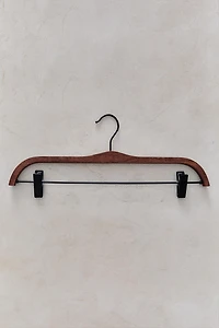 WOOD FINISH SKIRT HANGERS (PACK OF 2)