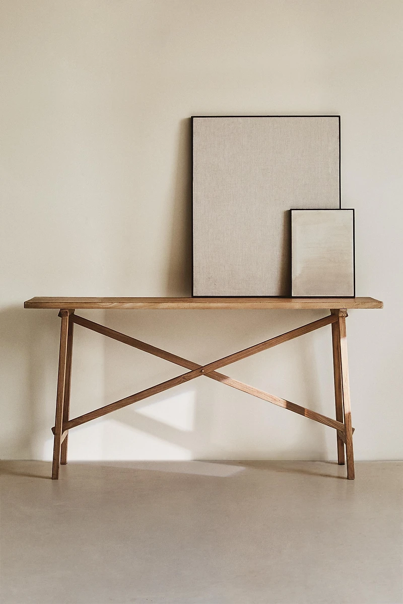 CONSOLE EN BOIS ORME