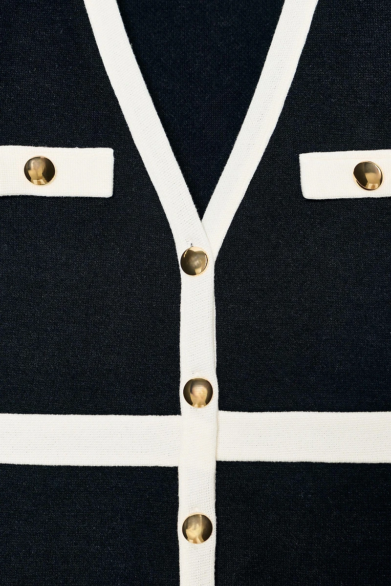 SOFT CONTRAST CARDIGAN