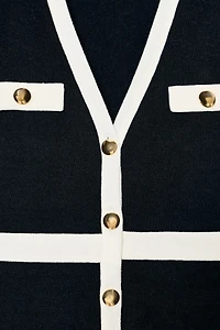 SOFT CONTRAST CARDIGAN