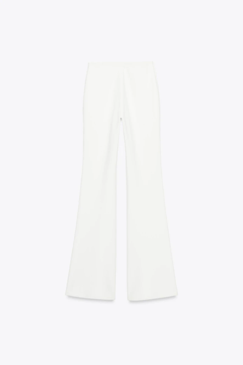 PANTALON EN CRÊPE ÉVASÉ