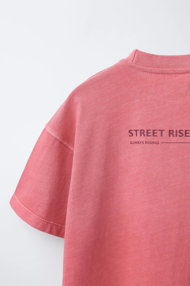 T-SHIRT AND BERMUDA SHORTS SET WITH TEXT
