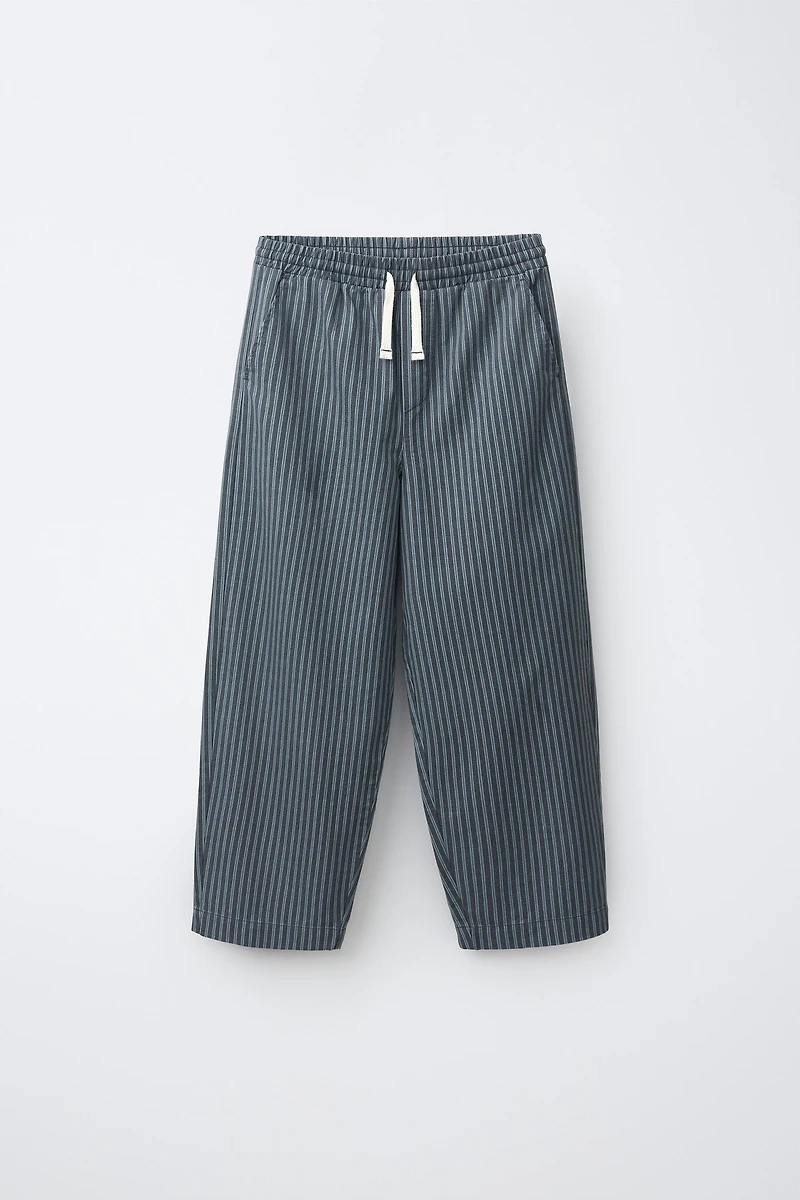 STRIPED BAGGY PANTS