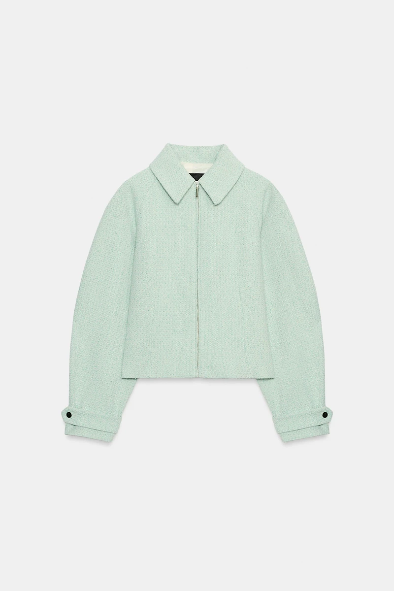 TEXTURED ZIP JACKET