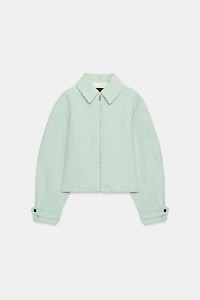 TEXTURED ZIP JACKET