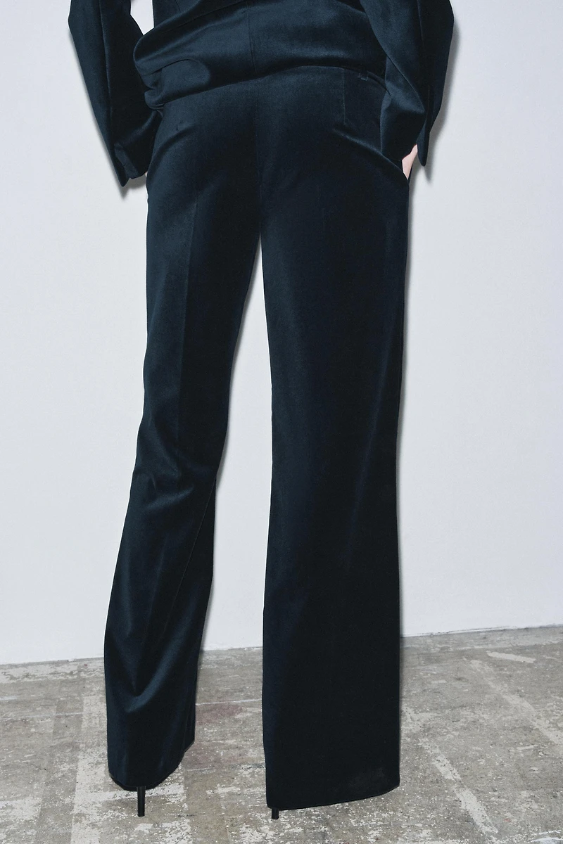 ZW COLLECTION LIMITED EDITION VELVET FLARE PANTS
